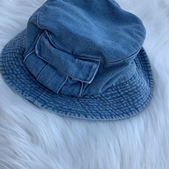Vintage Accessories Vintage Denim Bucket Hat Fisherman Cap 9s Y2k